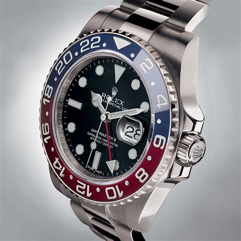 rolex gmt master ii pepsi bezel with an oyster bracelet|rolex pepsi bezel color difference.